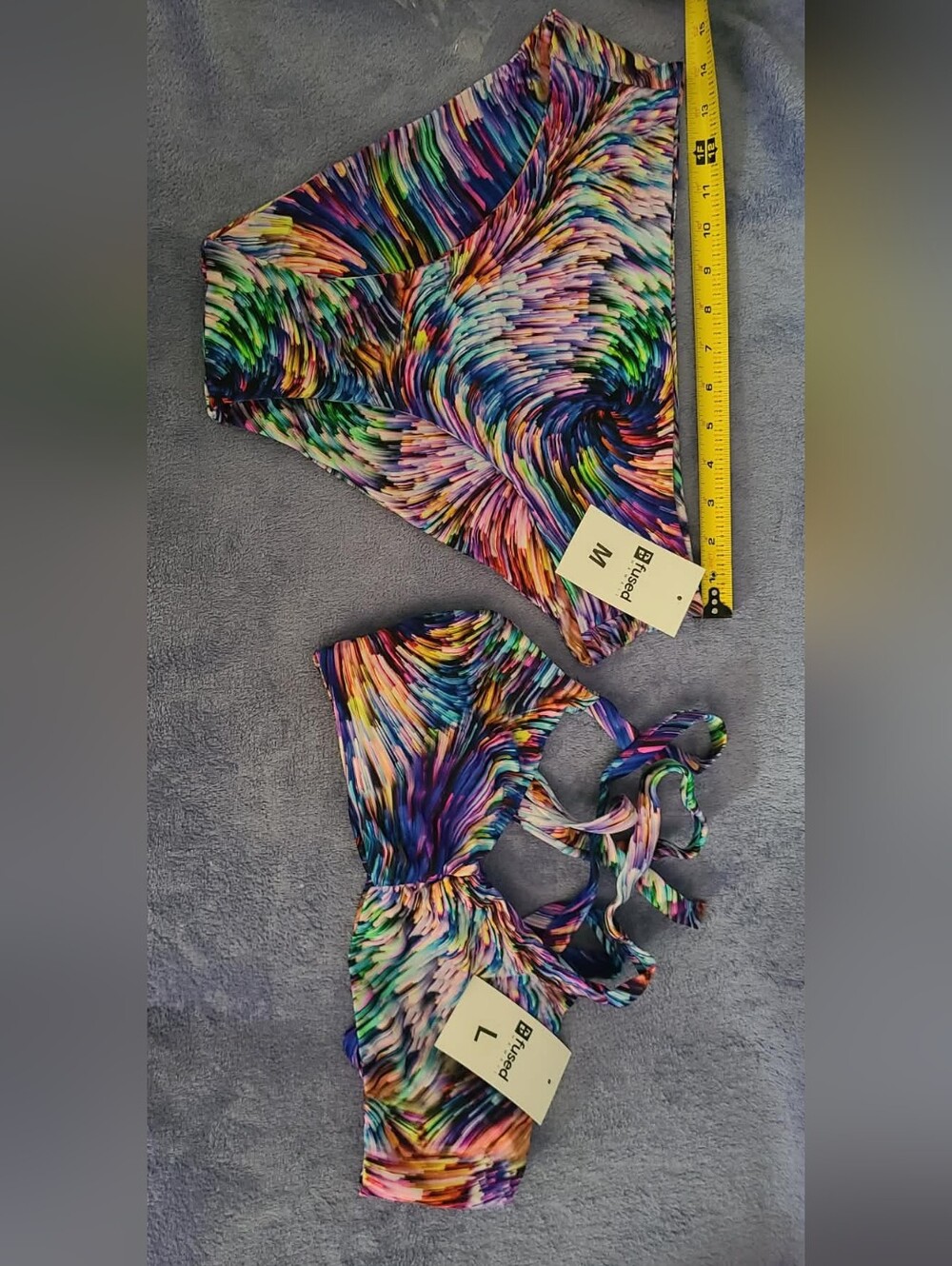 Fused Hawaii Colorburst Multicolor Two-Piece Swim Set